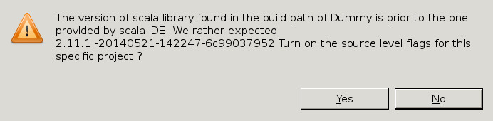 The error message on seeing a previous classpath.